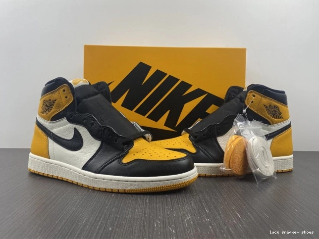 Reps LUCY High Toe Air OG 555088-711 Yellow Jordan 1 0715